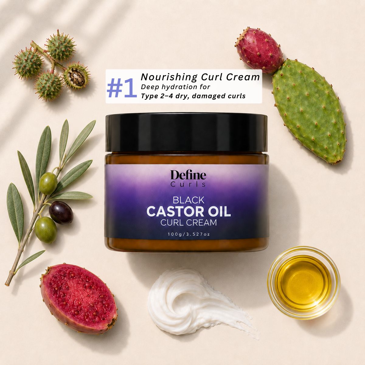 Black Castor Oil Curl Cream