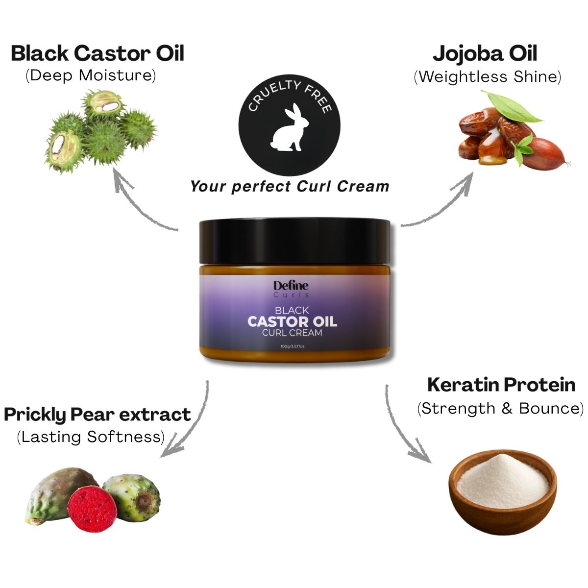 Black Castor Oil Curl Cream